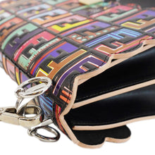 Load image into Gallery viewer, FENDI Fun Fair Kan I Vitello Liberty Leather Shoulder Bag Black
