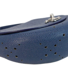 Load image into Gallery viewer, CHANEL Perforated Caviar Leather Messenger Bag Navy Blue
