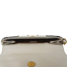 Load image into Gallery viewer, GUCCI Broadway Pearl Bee Mini Leather Shoulder Bag White 453778
