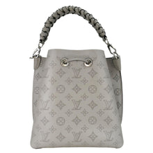 Load image into Gallery viewer, LOUIS VUITTON Muria Mahina Perforated Leather Shoulder Bag Silver
