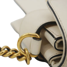 Load image into Gallery viewer, GUCCI Broadway Pearl Bee Mini Leather Shoulder Bag White 453778
