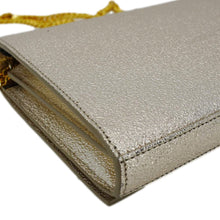 Load image into Gallery viewer, YVES SAINT LAURENT Kate Small Metallic Leather Crossbody Bag Silver
