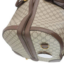 Load image into Gallery viewer, GUCCI Savoy Web Maxi GG Supreme Canvas Duffle Bag Beige 724567
