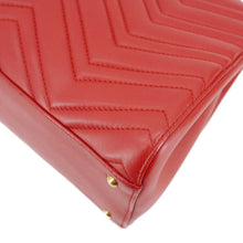 Load image into Gallery viewer, GUCCI GG Marmont Calfskin Matelasse Leather Shoulder Bag Red 448054
