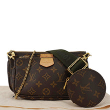 Load image into Gallery viewer, LOUIS VUITTON Multi Pochette Accessoires Monogram Canvas Crossbody Bag Brown
