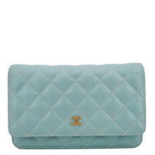 Load image into Gallery viewer, CHANEL Wallet On Chain Quilted Caviar Leather Crossbody Bag Sea Green
