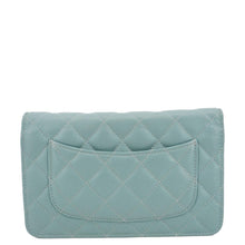 Load image into Gallery viewer, CHANEL Wallet On Chain Quilted Caviar Leather Crossbody Bag Sea Green
