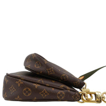 Load image into Gallery viewer, LOUIS VUITTON Multi Pochette Accessoires Monogram Canvas Crossbody Bag Brown
