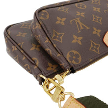 Load image into Gallery viewer, LOUIS VUITTON Multi Pochette Accessoires Monogram Canvas Crossbody Bag Brown
