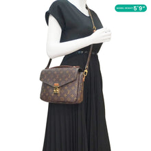 Load image into Gallery viewer, LOUIS VUITTON Metis Pochette Monogram Canvas Crossbody Bag Brown
