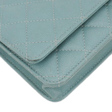 Load image into Gallery viewer, CHANEL Wallet On Chain Quilted Caviar Leather Crossbody Bag Sea Green
