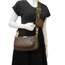 Load image into Gallery viewer, LOUIS VUITTON Multi Pochette Accessoires Monogram Canvas Crossbody Bag Brown
