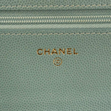 Load image into Gallery viewer, CHANEL Wallet On Chain Quilted Caviar Leather Crossbody Bag Sea Green
