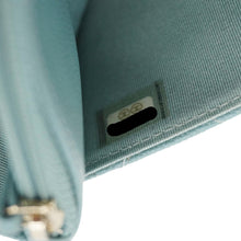 Load image into Gallery viewer, CHANEL Wallet On Chain Quilted Caviar Leather Crossbody Bag Sea Green
