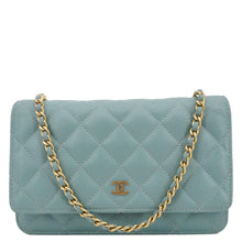 Load image into Gallery viewer, CHANEL Wallet On Chain Quilted Caviar Leather Crossbody Bag Sea Green
