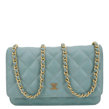 Load image into Gallery viewer, CHANEL Wallet On Chain Quilted Caviar Leather Crossbody Bag Sea Green
