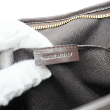 Load image into Gallery viewer, BURBERRY Haymarket Check House Canvas Buckle Shoulder Bag Dark Brown
