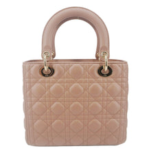Load image into Gallery viewer, CHRISTIAN DIOR Lady Dior Medium Cannage Leather Crossbody Bag Rose Pink
