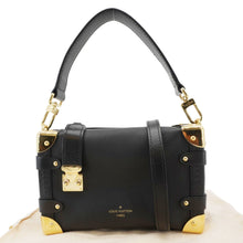 Load image into Gallery viewer, LOUIS VUITTON Side Trunk Leather Tote Bag Black
