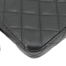 Load image into Gallery viewer, CHANEL Wallet on Chain Double Zip Caviar Leather Crossbody Bag Black
