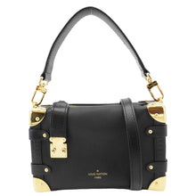 Load image into Gallery viewer, LOUIS VUITTON Side Trunk Leather Tote Bag Black
