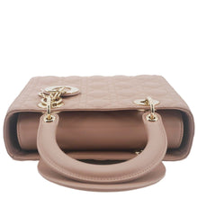 Load image into Gallery viewer, CHRISTIAN DIOR Lady Dior Medium Cannage Leather Crossbody Bag Rose Pink
