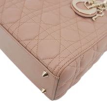 Load image into Gallery viewer, CHRISTIAN DIOR Lady Dior Medium Cannage Leather Crossbody Bag Rose Pink
