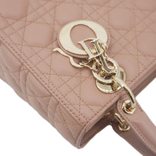 Load image into Gallery viewer, CHRISTIAN DIOR Lady Dior Medium Cannage Leather Crossbody Bag Rose Pink
