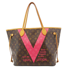 Load image into Gallery viewer, LOUIS VUITTON Neverfull MM V Monogram Canvas Tote Bag Brown
