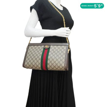 Load image into Gallery viewer, GUCCI Ophidia Medium GG Supreme Canvas Shoulder Bag Beige 503876
