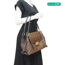 Load image into Gallery viewer, LOUIS VUITTON Olympe Monogram Canvas Satchel Bag Brown
