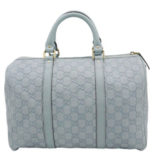 Load image into Gallery viewer, GUCCI Joy Medium Leather Boston Bag Light Blue 265697
