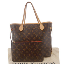 Load image into Gallery viewer, LOUIS VUITTON Neverfull MM Monogram Canvas Shoulder Bag Brown
