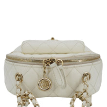 Load image into Gallery viewer, CHANEL CC Day Small Caviar Quilted Leather Backpack White
