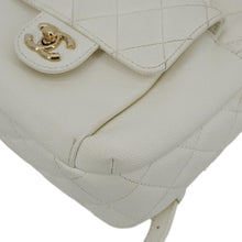 Load image into Gallery viewer, CHANEL CC Day Small Caviar Quilted Leather Backpack White
