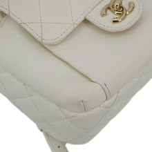 Load image into Gallery viewer, CHANEL CC Day Small Caviar Quilted Leather Backpack White
