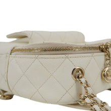 Load image into Gallery viewer, CHANEL CC Day Small Caviar Quilted Leather Backpack White
