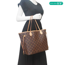 Load image into Gallery viewer, LOUIS VUITTON Neverfull MM Monogram Canvas Shoulder Bag Brown
