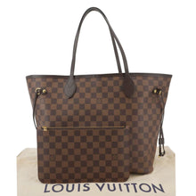 Load image into Gallery viewer, LOUIS VUITTON Neverfull MM Damier Ebene Shoulder Bag Brown
