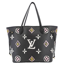 Load image into Gallery viewer, LOUIS VUITTON Neverfull MM Wild At Heart Monogram Empriente Tote Bag Black
