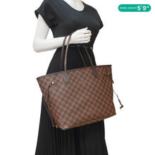 Load image into Gallery viewer, LOUIS VUITTON Neverfull MM Damier Ebene Shoulder Bag Brown
