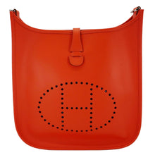 Load image into Gallery viewer, HERMES Evelyne III PM Taurillon Leather Crossbody Bag Orange Poppy
