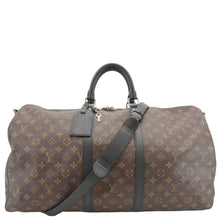 Load image into Gallery viewer, LOUIS VUITTON Keepall Bandouliere 55 Damier Ebene Travel Bag Brown
