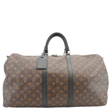 Load image into Gallery viewer, LOUIS VUITTON Keepall Bandouliere 55 Damier Ebene Travel Bag Brown
