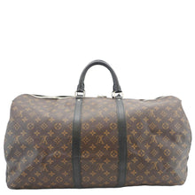 Load image into Gallery viewer, LOUIS VUITTON Keepall Bandouliere 55 Damier Ebene Travel Bag Brown
