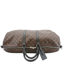 Load image into Gallery viewer, LOUIS VUITTON Keepall Bandouliere 55 Damier Ebene Travel Bag Brown
