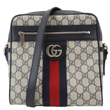 Load image into Gallery viewer, GUCCI Ophodia Small GG Supreme Canvas Messenger Bag Blue 547926
