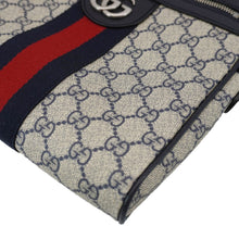 Load image into Gallery viewer, GUCCI Ophodia Small GG Supreme Canvas Messenger Bag Blue 547926
