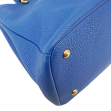 Load image into Gallery viewer, PRADA Vitello Daino Leather Tote Shoulder Bag Blue
