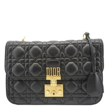 Load image into Gallery viewer, CHRISTIAN DIOR Dioraddict Quilted Lambskin Leather Crossbody Bag Black
